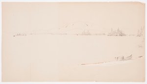 Rajz, Millinocket-tó, Maine, 1878 szeptembere alkotó: Frederic Edwin Church