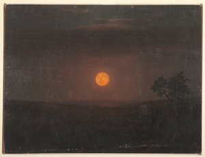 Rajz, Holdfény, Church tanyája, 1865 körül. alkotó: Frederic Edwin Church