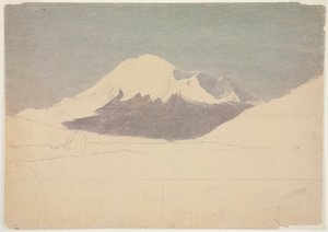 Rajz, Chimborazo hegy, Ecuador, 1857. július alkotó: Frederic Edwin Church