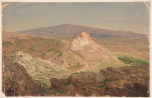 Rajz, Pentelicus hegy, 1869. április alkotó: Frederic Edwin Church