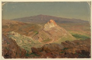 Rajz, Pentelicus hegy, 1869. április alkotó: Frederic Edwin Church