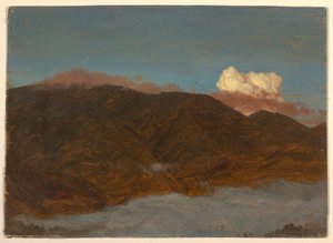 Rajz, Hegyvidéki táj, 1865. május alkotó: Frederic Edwin Church