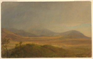 Rajz, Hegyvidéki táj, 1865. május alkotó: Frederic Edwin Church