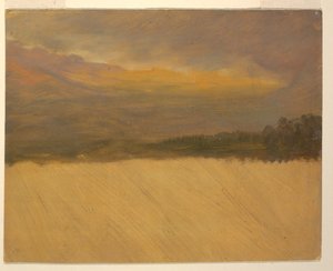 Rajz, Hegyvidéki táj, 1860-70 alkotó: Frederic Edwin Church