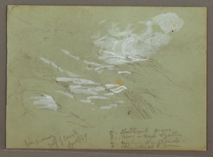 Rajz, Mountainside, 1869 április alkotó: Frederic Edwin Church