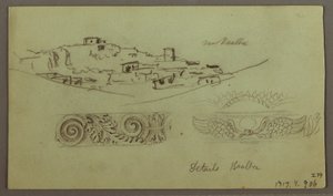 Rajz, Hegyvidéki tanulmány, 1868. május 6. alkotó: Frederic Edwin Church