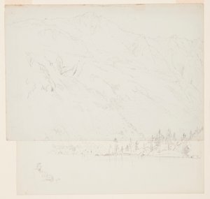 Rajz, Mt. Katahdin, Maine, 1870-78 alkotó: Frederic Edwin Church