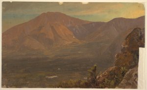 Rajz, Katahdin hegy és Turner, 1860-78 alkotó: Frederic Edwin Church