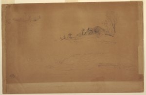 Rajz, Guaranda közelében, Ecuador, 1857. június 10. alkotó: Frederic Edwin Church