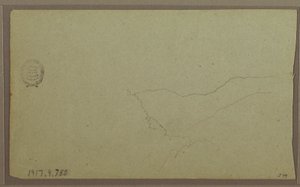 Rajz, San Miguel közelében, Ecuador; hátoldal: Befejezetlen hegyi vázlat, 1857. június 2. alkotó: Frederic Edwin Church