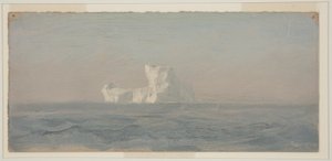 Rajz, Jéghegy, Új-Fundland, 1859. június alkotó: Frederic Edwin Church