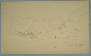 Rajz, Petty kikötő, 1859. június 24. alkotó: Frederic Edwin Church