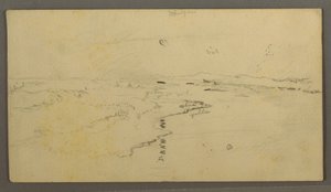 Rajz, folyó, tükröződő hold, 1870. június 14. alkotó: Frederic Edwin Church