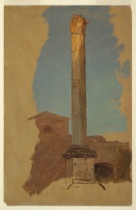 Rajz, Róma, klasszikus oszlop, 1868-69 alkotó: Frederic Edwin Church