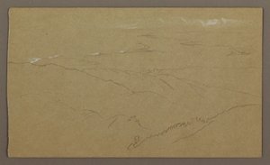 Rajz, Part és tenger, "Bloxburgh", 1865. augusztus alkotó: Frederic Edwin Church