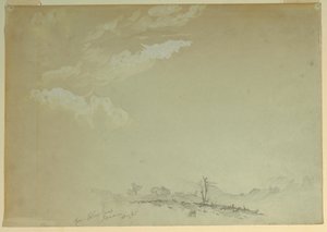 Rajz, vázlatok, Bloxburgh, Jamaica, 1865 alkotó: Frederic Edwin Church