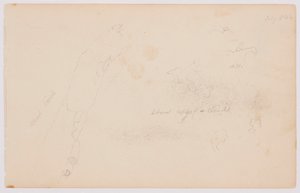 Rajz, Vázlatok felhőkről és holt nyírfáról, 1844. július alkotó: Frederic Edwin Church