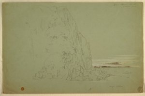 Rajz, "Déli fej", 1851 alkotó: Frederic Edwin Church