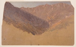 Rajz, Tanulmány a Nagy-medencéről, Katahdin hegy, 1860-70 alkotó: Frederic Edwin Church