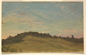 Rajz, Nyári táj, 1870-80 alkotó: Frederic Edwin Church