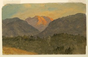 Rajz, Untesberg, Berchtesgaden mellett, Bajorország, 1868 alkotó: Frederic Edwin Church