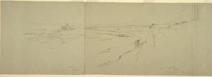Rajz, Kilátás az Akropoliszról, 1869 alkotó: Frederic Edwin Church