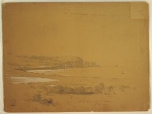 Rajz, Bálna-öböl, Grand Manan-sziget, Kanada, 1851 szeptembere alkotó: Frederic Edwin Church