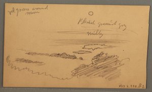 Rajz, Erdős völgy, 1873 októbere alkotó: Frederic Edwin Church