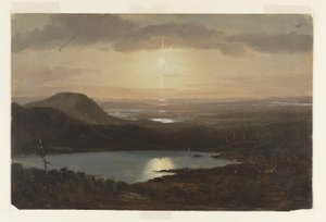 Eagle Lake a Cadillac-hegyről nézve, Mount Desert Island, Maine alkotó: Frederic Edwin Church