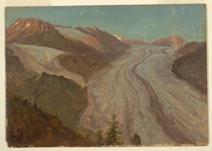 Nagy Aletsch-gleccser, Svájc alkotó: Frederic Edwin Church