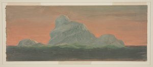 Jéghegy az esti égbolt ellen alkotó: Frederic Edwin Church
