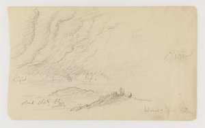 Köd a folyó és a dombok felett alkotó: Frederic Edwin Church