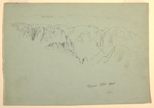 Hegy, Wady el-Arabah, 1868. február 23. alkotó: Frederic Edwin Church