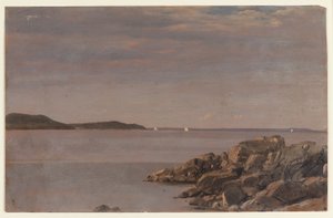 Mt. Desert Island, Maine partvidéke alkotó: Frederic Edwin Church