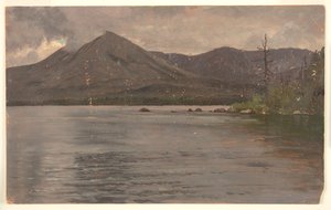Mt. Katahdin, a Katahdin-tóból alkotó: Frederic Edwin Church