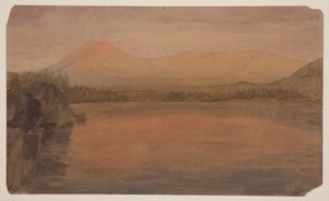 Mts. Katahdin és Turner a Katahdin-tóból alkotó: Frederic Edwin Church