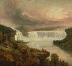 Niagara-vízesés (Horseshoe Falls) alkotó: Frederic Edwin Church