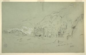 Petra délnyugatról alkotó: Frederic Edwin Church