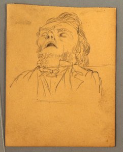 Alvó ember portréja alkotó: Frederic Edwin Church