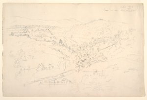 Vázlat egy Catskill-tájról (a Kaanterkill képe) alkotó: Frederic Edwin Church
