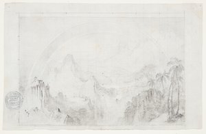 Tanulmány az "Esős évszak a trópusokon" című filmhez alkotó: Frederic Edwin Church