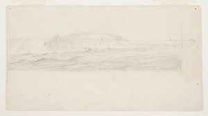Tanulmány a Niagara-vízesés festményéhez alkotó: Frederic Edwin Church
