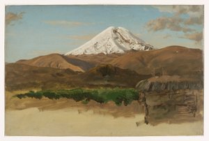 A Chimborazo hegy tanulmányozása, Ecuador alkotó: Frederic Edwin Church