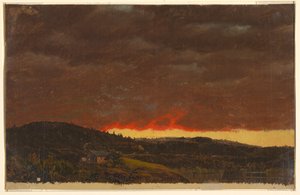 Naplemente, Hudson-völgy alkotó: Frederic Edwin Church