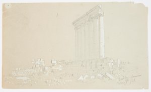 Jupiter temploma napkeltekor, Baalbek alkotó: Frederic Edwin Church