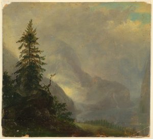 A Koenigsee, Berchtesgeden közelében, Bajorországban alkotó: Frederic Edwin Church