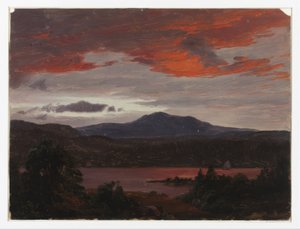Turner-tó a Pomola-csúccsal és a Baxter-csúccsal, Maine alkotó: Frederic Edwin Church