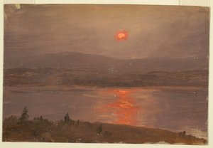 Nézd meg a Hudson túloldalát naplementekor alkotó: Frederic Edwin Church