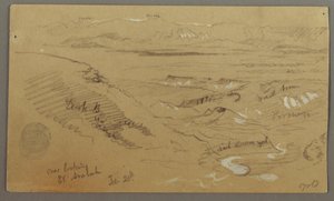 Kilátás Wady el-Arabah-ra alkotó: Frederic Edwin Church