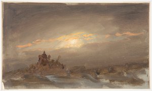 Téli táj a Holdfényben alkotó: Frederic Edwin Church